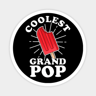 Coolest GrandPop Funny Ice Pop Ice Cream Grandpa Fathers Day Magnet